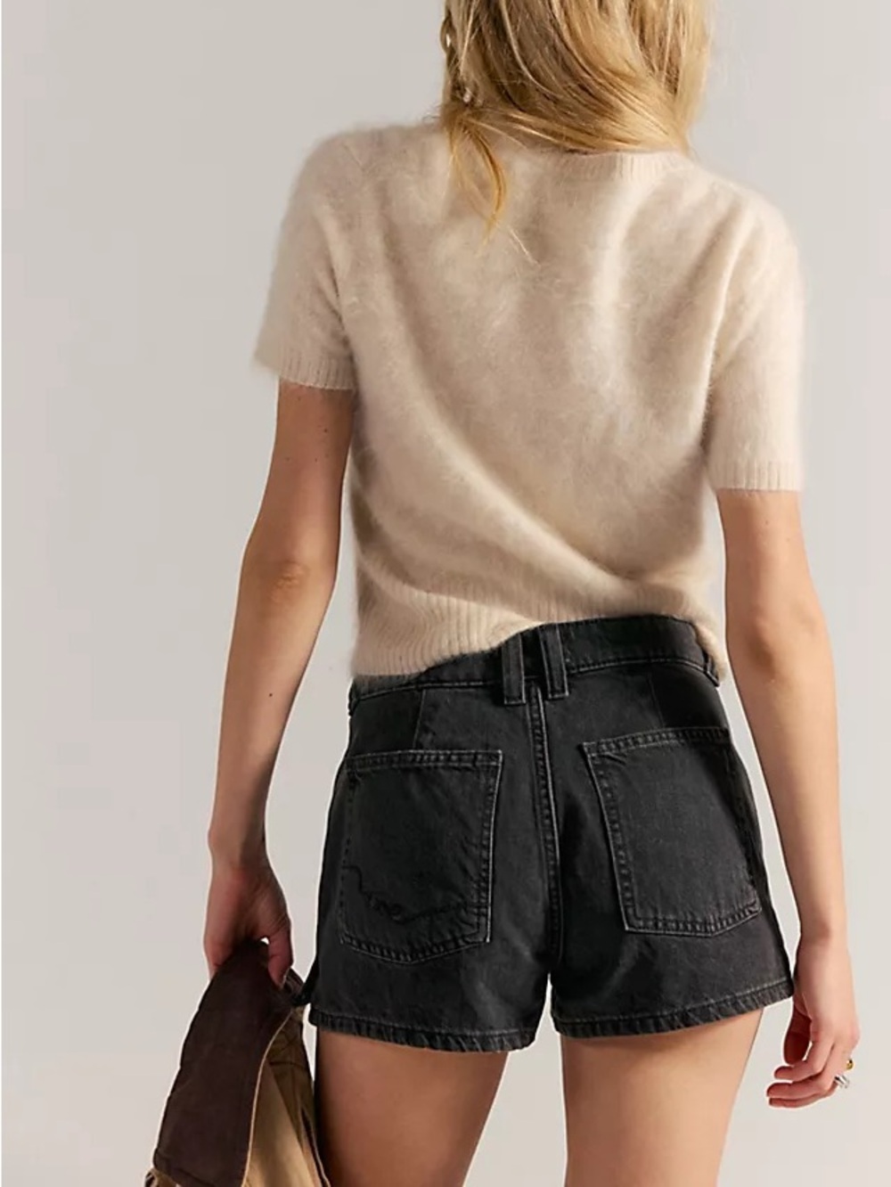 FREE PEOPLE Bettie Sailor Shorts We The Free NWT Black - Picture 3 of 10